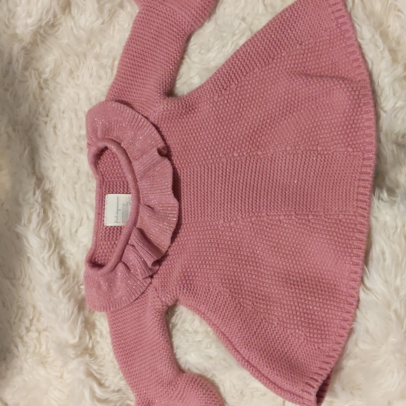 First impressions mauve or dust rose sweater dress size 3-6 months - Picture 2 of 9